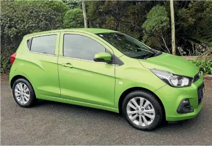  ??  ?? The new Holden Spark, which is sparking a rise in micro-sized cars in New Zealand.