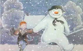  ??  ?? Above, 1982 animated movie The Snowman. Left, Den and Angie in an Eastenders Christmas classic.