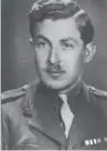  ?? (David Eldan/GPO) ?? CHAIM HERZOG in British Army uniform, January 1944.