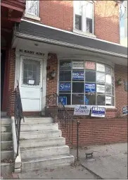  ?? MEDIANEWS GROUP PHOTO ?? The Montgomery County Democratic Committee office, where bullet holes were discovered in the front window, is located on Airy Street, directly across from the county courthouse.