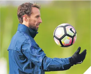  ??  ?? Gareth Southgate insists England play out from the back.