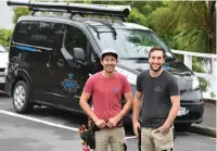  ??  ?? Wayan and Jerah Rosie with their new EV van.