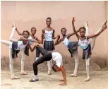  ??  ?? Students of the Leap of Dance Academy pose for portrait in at Ajangbadi, Lagos.