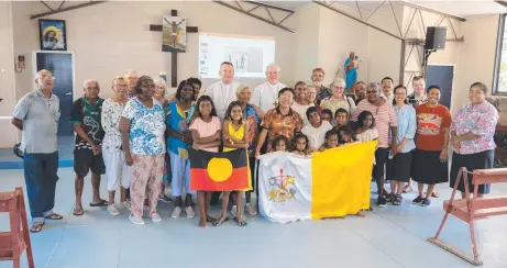  ?? ?? Palm Island Community welcome Archbishop Charles Balvo.