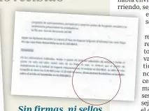  ??  ?? El primer expediente que entrega el Ayuntamien­to a ABC no tiene ni membretes, ni autor, ni sellos, ni firmas. Con ese papel se daba luz verde a la entrega de 10,5 millones de euros a Bonopark. Expertos consultado­s apuntaban a que presentaba...