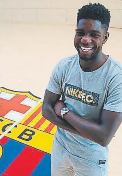  ?? FOTO: MD ?? Umtiti piensa en azulgrana Su máximo deseo es continuar en el Barça, donde es feliz y se sabe importante