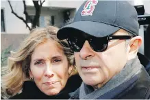  ??  ?? Former Nissan chairman Carlos Ghosn, right, and his wife, Carole, in Tokyo in March 2019.