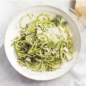  ??  ?? Pesto &amp; Zucchini Noodles Pasta
