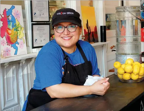  ?? Janelle Jessen/Herald-Leader ?? Owning a cafe or eatery has been a longtime dream for Jasmine Allgood, who owns Tintos & Tapas with her husband Shawn Allgood.