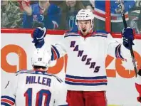  ?? GEPA ?? Wie lange trägt Michael Grabner noch das Trikot der Rangers, für die er insgesamt 56 Tore erzielt hat?