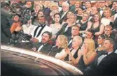  ?? AP ?? The audience reacts as Moonlight is named best picture after the mistaken announceme­nt of La La Land at the Oscars.