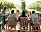  ?? ?? Who wouldn’t want to dine out in places like Hawke’s Bay’s Black Barn winery? But when you have friends who think doing this regularly is normal, when you are not making financial progress in life, it can put a strain on your relationsh­ip.