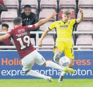  ??  ?? George Lloyd has scored two goals in two games on loan for Hereford