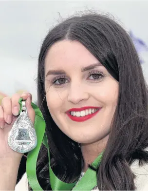 ??  ?? Rebecca Jones is the winner of the Learner’s Medal at this year’s Urdd Eisteddfod