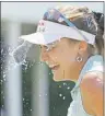  ?? AP PHOTO ?? Lexi Thompson is doused with water after winning the Meijer LPGA Classic golf tournament Sunday in Belmont, Mich.