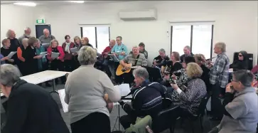  ??  ?? Social event: A fun musical afternoon was held at U3A’s enrolment day.