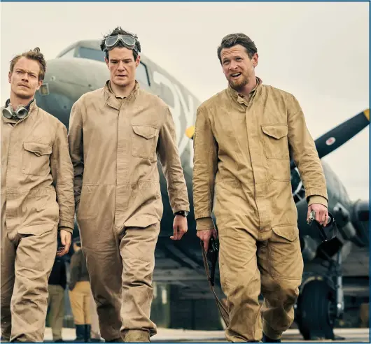  ?? ?? Clockwise from far left: SAS Rogue Heroes with Dominic West and Connor Swindells; Alfie Allen, Swindells and Jack O’Connell