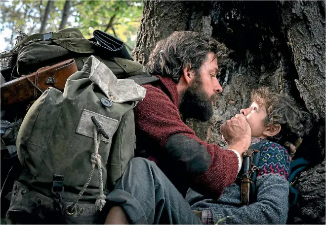  ??  ?? It’s billed as one of the year’s scariest movies, but A Quiet Place’s director and actor John Krasinski says it’s really about the lengths parents will go to protect their kids.