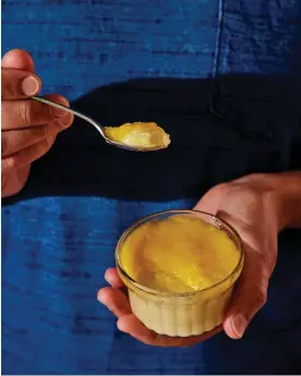  ?? Photograph: Kristin Teig ?? Brian Levy’s mango custard.