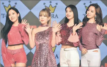  ??  ?? Girl group T-ara has taken legal action to defend its right to the team name in a trademark.