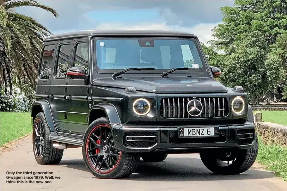  ??  ?? Only the third generation G-wagen since 1979. Well, we think this is the new one.