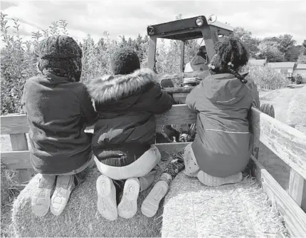  ?? TANIKA DAVIS ?? Tanika Davis recently took her kids on a hayride because it was a rare day off for everyone. So instead of running errands and cleaning the house — which she really needed to do — she took them to a pumpkin patch. And they loved it.