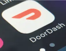  ?? Associated Press ?? DoorDash says it has 18 million customers, 1 million couriers and 390,000 merchants in the U. S., Canada and Australia.