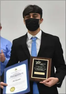  ?? PHOTO TOM BODUS ?? Spartan team member Ali Hussain earned a J. Skelly Wright Constituti­onal Advocacy Award for his performanc­e as a pre-trial attorney for the prosecutio­n at this year’s California Mock Trial Finals, held March 18-21.