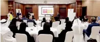  ??  ?? The workshop was attended by representa­tives from the Federal Authority for Competitiv­eness and Statistics, Dubai and Abu Dhabi Health Authority.