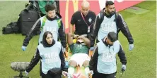  ?? ?? Injuries such as that suffered by Saudi Arabia’s Yasser Al-Shahrani at the last World Cup in Qatar require expert treatment .