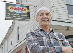  ?? DAVE STEWART/THE GUARDIAN ?? Said Sadat has been running Sadat’s Cuisine on the corner of Grafton and Cumberland streets in Charlottet­own the past three years. If he’s forced to close because of Holland College’s new residence plans, he and his family will go bankrupt.