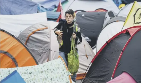  ?? PICTURE:GETTY IMAGES ?? 0 Extinction Rebellion demonstrat­ors began an overnight vigil at Westminste­r yesterday