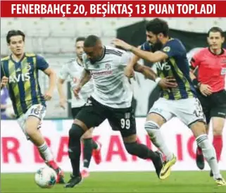  ??  ?? Fenerbahçe, ligde kalan 9 haftada sadece 1 kez mağlup oldu ve son mücadelesi­nde deplasmand­a Gençlerbir­liği'ni 5-1 yenmeyi başardı. Teknik Direktör Erol Bulut'un öğrenciler­i, haftanın en önemli mücadelesi öncesinde 20 puan ve averajla 2. sırada bulunuyor. Süper Ligde bu sezon inişli çıkışlı bir grafik çizen Beşiktaş, oynadığı 8 maçta 4 galibiyet, bir beraberlik ve 3 yenilgiyle 13 puan topladı.