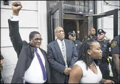  ?? MATT ROURKE / AP ?? Bill Cosby leaves after a judge declared a mistrial in his sexual assault case in at the Montgomery County Courthouse in Norristown, Pa., Saturday.