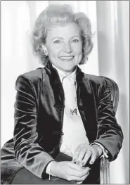  ?? AP PHOTO/REED SAXON, FILE ?? Actress Betty White poses for a portrait in Los Angeles on March 5, 1982.