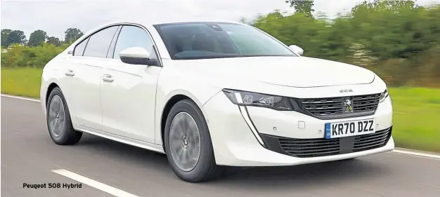  ??  ?? Peugeot 508 Hybrid