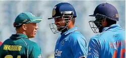 ?? PHOTO: REUTERS ?? David Warner, pictured arguing with Rohit Sharma, wants the players to be given extra leeway in the Ashes.