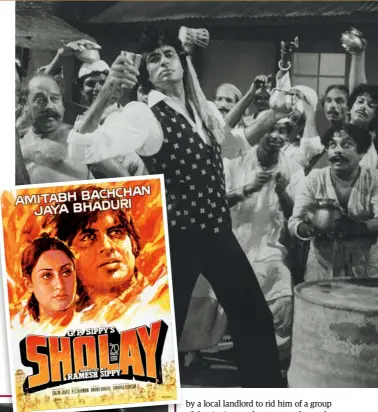  ??  ?? RIGHT A song and dance routine from the 1978 action film Don
INSET RIGHT A poster for 1975’s Sholay, one of the most popular of the ‘Curry Westerns’