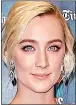  ??  ?? SAOIRSE RONAN won two Gotham Awards this week for her role in Lady Bird. However, she’s still down to earth, and when asked about her diamond earrings, she said: ‘I don’t know where they’re from. Probably someone rich.’