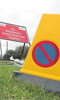  ??  ?? ANGER: Locals fed up with damage to Seagreen work.