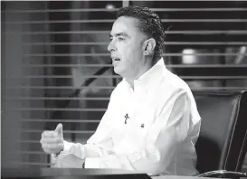  ?? MARTÍN PIÑA ?? Guillermo Anaya Llamas, candidato a la gubernatur­a de Coahuila.