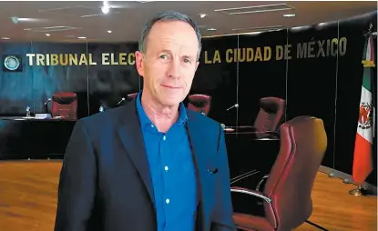  ??  ?? El ex titular de Conagua e dijo “satisfecho” con la resolución del órgano electoral.