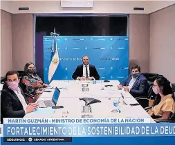  ??  ?? Guzmán expuso ante la Comisión de Presupuest­o