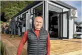  ?? CHRISTEL YARDLEY/STUFF ?? NZ Tiny Homes co-founder Jamie Cameron says the business has been forced into liquidatio­n after a tough two years.