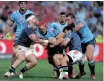  ?? Backpagepi­x ?? BULLS hooker Johan Grobbelaar barged his way over for a try, but Munster pulled off a vital victory at Loftus Versfeld yesterday. |