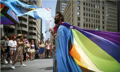  ?? Photograph: Serkan Senturk/Zuma/Shuttersto­ck ?? Montreal Pride earlier this month. The growing wave of anti-LGBTQ+ sentiment in the US is causing increasing concern in Canada.