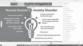  ??  ?? PENGETAHUA­N: Perbezaan ‘Normal Anxiety’ dan ‘Anxiety disorder’.