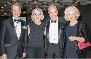  ??  ?? The Honourable Andrew Leslie, The Honourable Beverly McLachlin, Frank McArdle and Adrian Burns