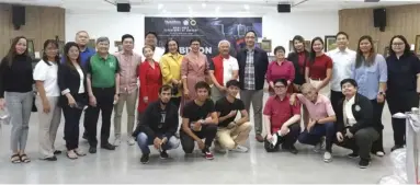  ?? ?? Group photo of the organizers and exhibiting artists of “Harmony and Healing: Embracing Love and Nature in the Healthcare System” exhibit, organized by ManilaMed in collaborat­ion with TNAG-Toledo Neo Artists Group held on February 14