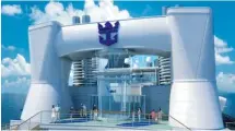  ?? PHOTOS: ROYAL CARIBBEAN CRUISE LINES ?? The luxe Quantum of the Seas by Royal Caribbean will offer passengers a simulated skydive featuring a powerful rush of air.